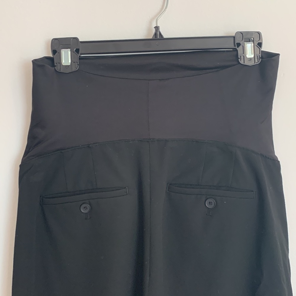 Loft Black Petite Maternity Dress Pants - Picture 7 of 9